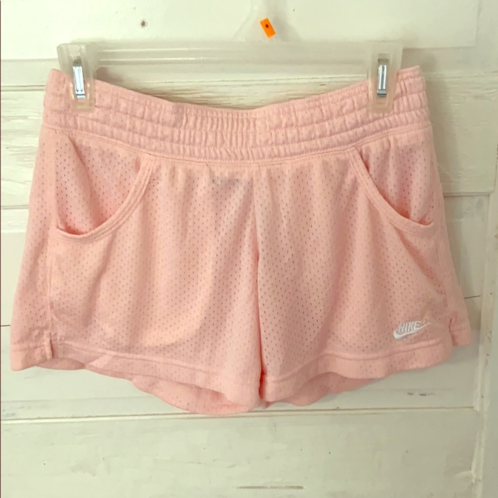 Pink Nike active shorts